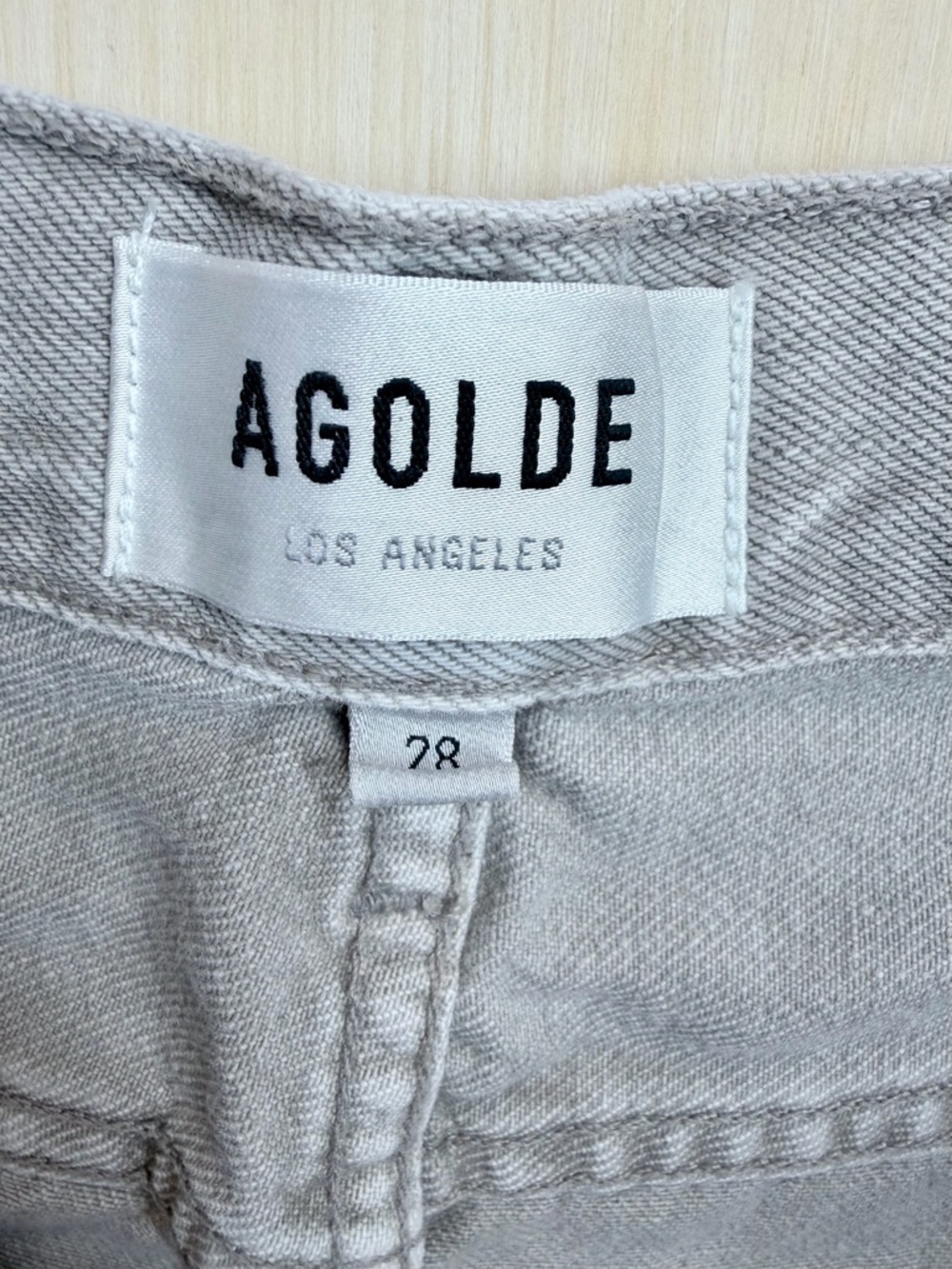 AGOLDE Cooper Cargo Pants 28 High Rise Straight Leg Utility 100% Cotton Beige - Picture 7 of 13